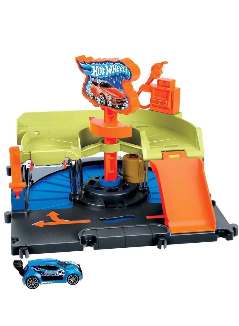 Hot Wheels HotWheels City Downtown Express Car Wash  - Image 1