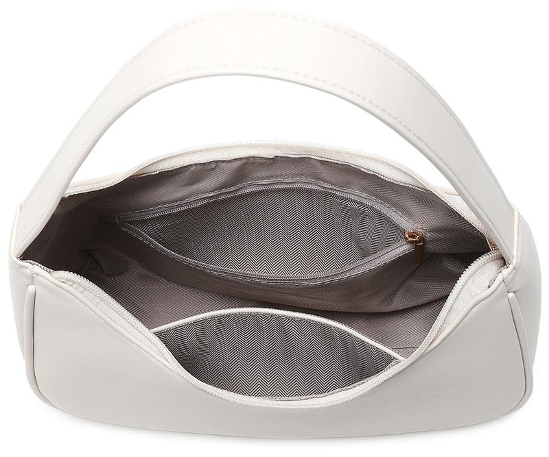WSRYDJDL Fashion shoulder Bag for Women's Cute Hobo Tote Handbag Mini Clutch Underarm Purse for Daily Use/Work/Travel/Casual Outings (Beige) - Image 5