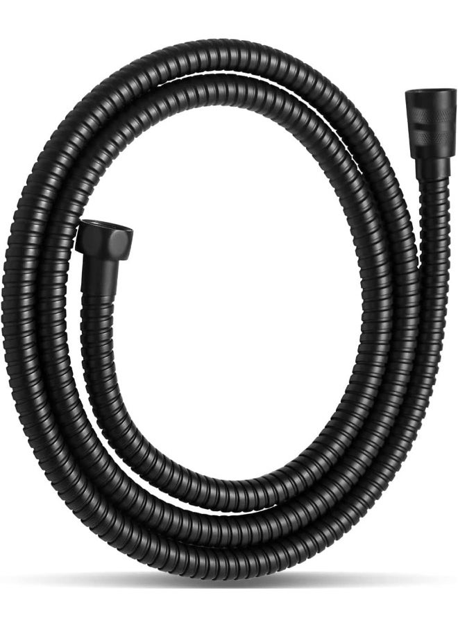 Rubik Shower Hose, 1.5 Meter Stainless Steel Handheld Shower Head Hose With Brass Insert And Nut - Durable And Flexible Muslim Shattaf Pipe Matte Black  - Image 1