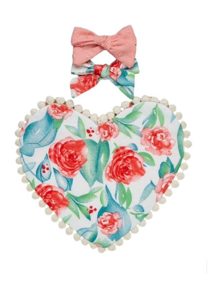 Bambimici - Amara Heart Shaped Baby Bib and Ribbon Bow Headband Set - Floral Blue - pzsku/Z71ADB500AF59AE5D3B4DZ/45/_/1736395334/44a377ab-a933-42b3-ab59-ba1c65c900cf