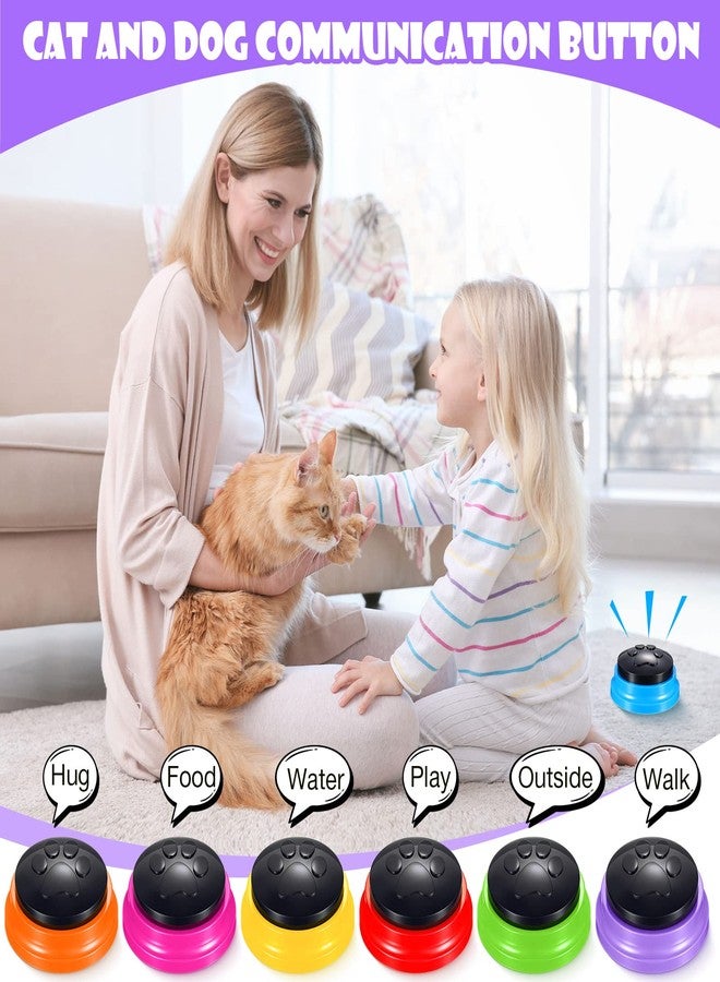 Yunsailing 8 Pack Voice Recording Button, Recordable Dog Buttons for Communication Dog Talking Buttons Pet Training Buzzers for Dogs Cats, 30 Second Record and Playback, Christmas Funny Gift for Friend, 8 Colors - Image 3