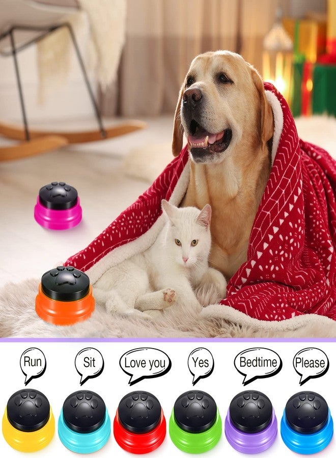 Yunsailing 8 Pack Voice Recording Button, Recordable Dog Buttons for Communication Dog Talking Buttons Pet Training Buzzers for Dogs Cats, 30 Second Record and Playback, Christmas Funny Gift for Friend, 8 Colors - Image 4