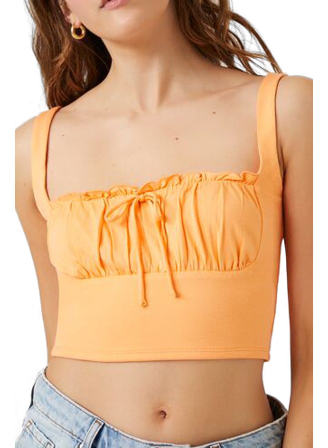 FOREVER 21 Shirred Crop Top - Image 5