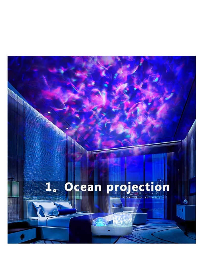SYOSI Ocean Star Sky Night Light Projector for Kid, Kids Constellation Galaxy Projector, 360 Degree Rotating Nebula Starry Sky Night Light Projection Lamp  - Image 3
