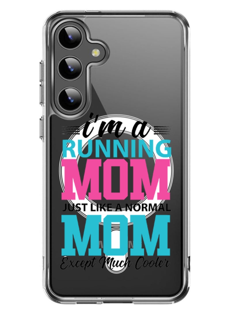 Theodor Magnetic Case for Samsung Galaxy S24 6.2-inch Compatible with MagSafe Wireless Charging, Shockproof Phone Bumper Cover I am running mom black copy - Image 1