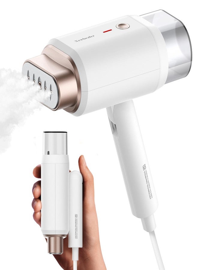 Newbealer Steamer for Clothes, 1200W Travel Steamer with Horizontal & Vertical Steaming, 2 Steam Levels, Dry Ironing, Foldable, 1.5lbs Lightly, 180ml Handheld Fabric Wrinkle Remover (120V Only) - Image 1