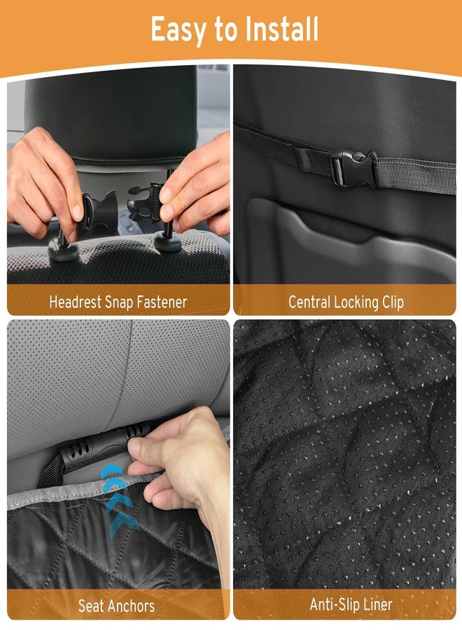 XHRING Dog Car Seat Cover Front Seat Dog Cover for Honda Passport Pilot Ridgeline 2000-2025 2026 Accessories, Waterproof & Nonslip Front Passenger Pet Front Seat Covers, Fits for Large SUV Truck - Image 5