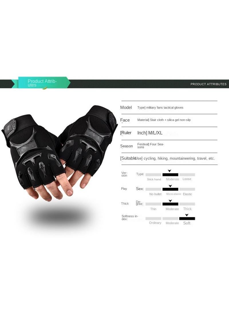 Breathable non-slip thin outdoor sports gloves black - Image 5