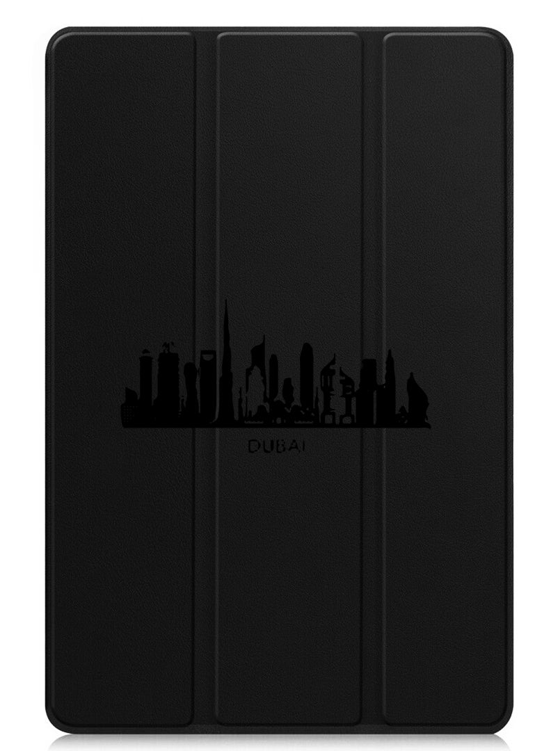 Theodor Protective Flip Case For Huawei MatePad 11.5 S (2024) With Trifold Stand Auto Wake Sleep Shockproof Cover Dubai Skyline - Image 1
