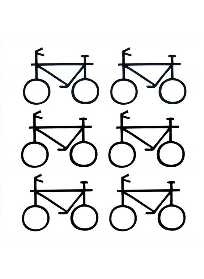 Oottati 2 Sheets Small Cute Temporary Tattoo Stickers Bicycle Totem Arm  - Image 1