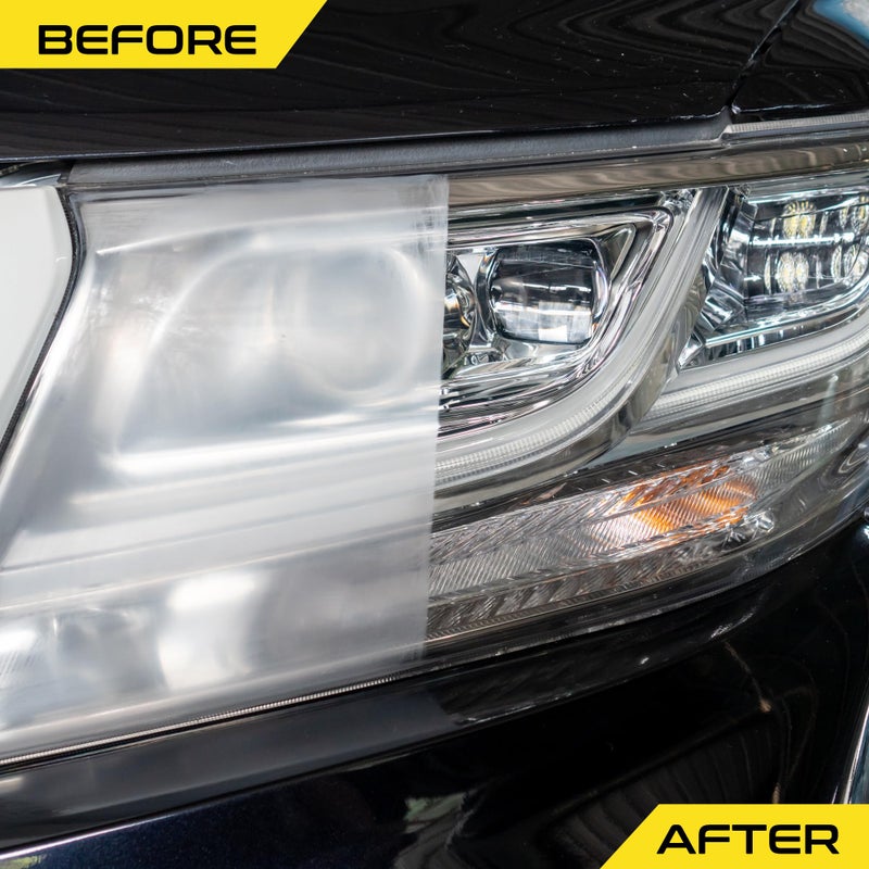 Formula 1 Headlight Restorer & Sealant â€“ One Step Polish to Clean & Renew Yellowed Headlights, Windscreens, or Exterior Plastics (8 oz.) - Image 4