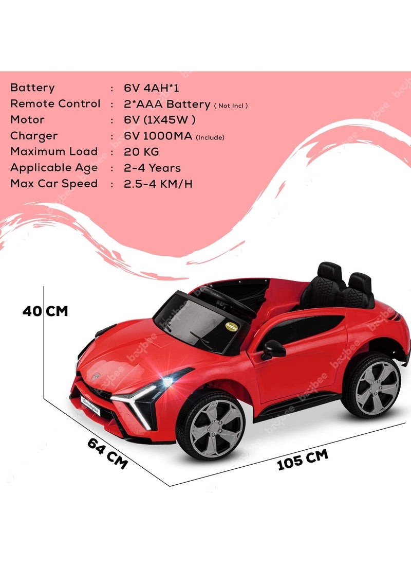 Luxury Electric Ride-On Car with 2 Seats and Sound Effects