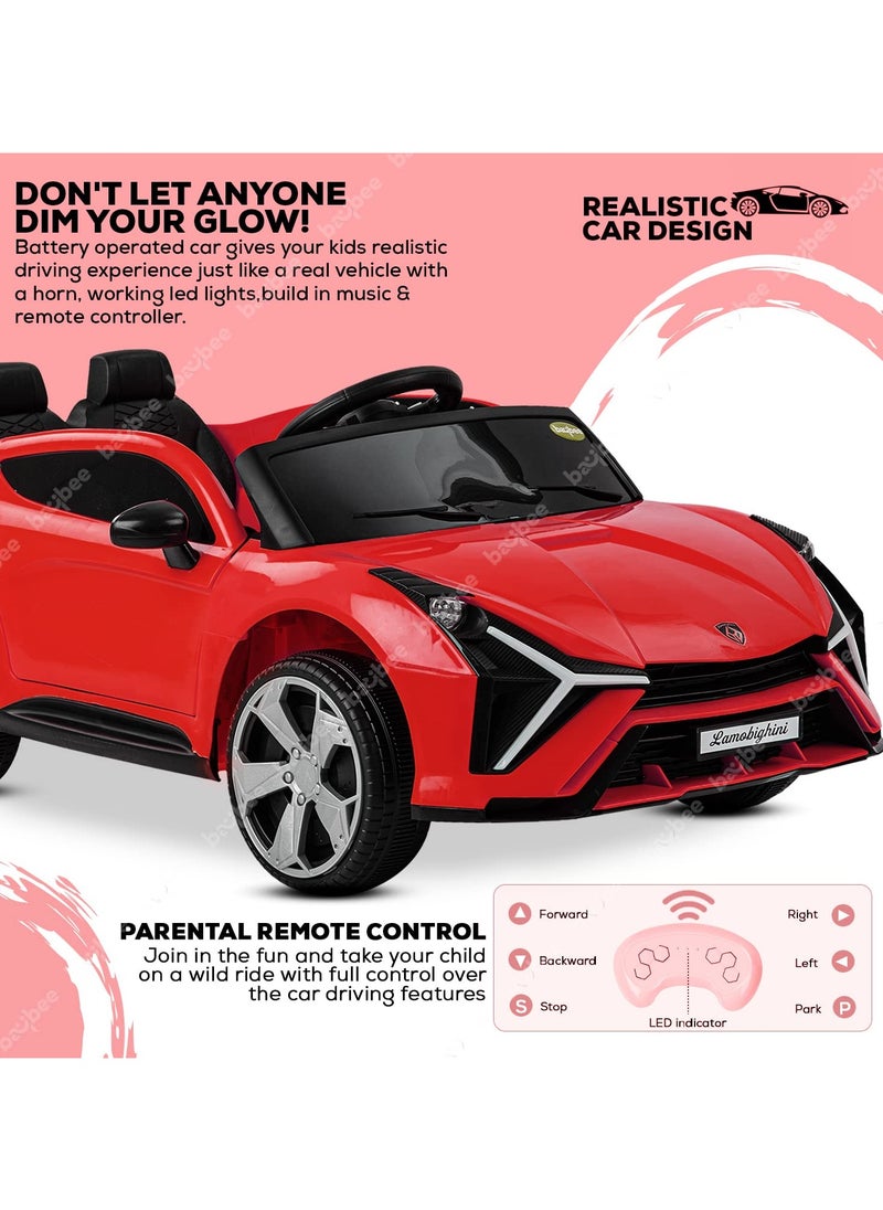 Luxury Electric Ride-On Car with 2 Seats and Sound Effects