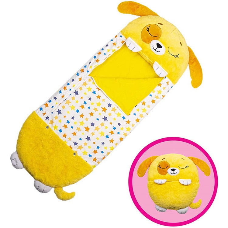 2023 New Kids Cartoon Bear Sleeping Bag The Yellow Dog