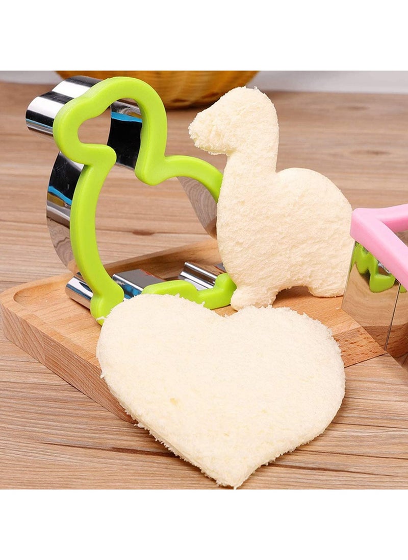 sokany 12PCS Stainless Steel Sandwich Cookie Cutters Set, Mini Vegetable Fruit Cutters, Food Grade Cookie Cutter Mold for Kids Food Decoration Tools for Kitchen (Multicolour)  - Image 4