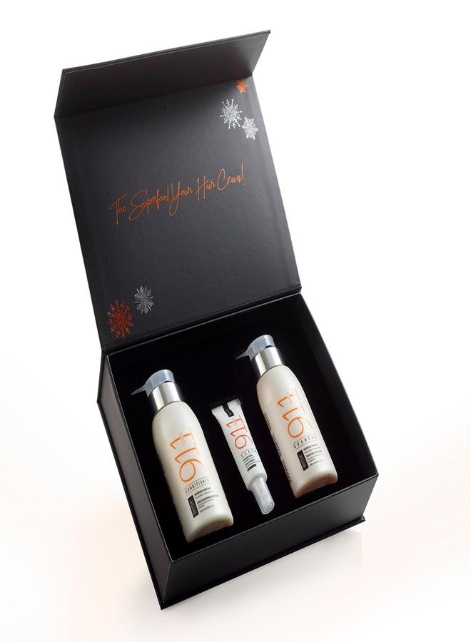 Biotop Professional 911 Quinoa Hair Shine Kit (3 pcs) – Shampoo 250ml + Conditioner 250ml + Serum 30ml | Repair, Hydration & Frizz Control for Dry, Damaged & Color-Treated Hair - Image 1