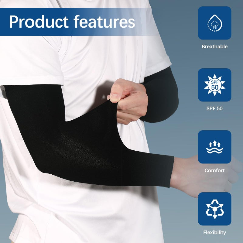 Anpuimult 12 Pairs Arm sleeves for men, Cooling UV Sun Protection sleeves to cover arms for women basketball arm sleeve Outdoor Sports - Image 3