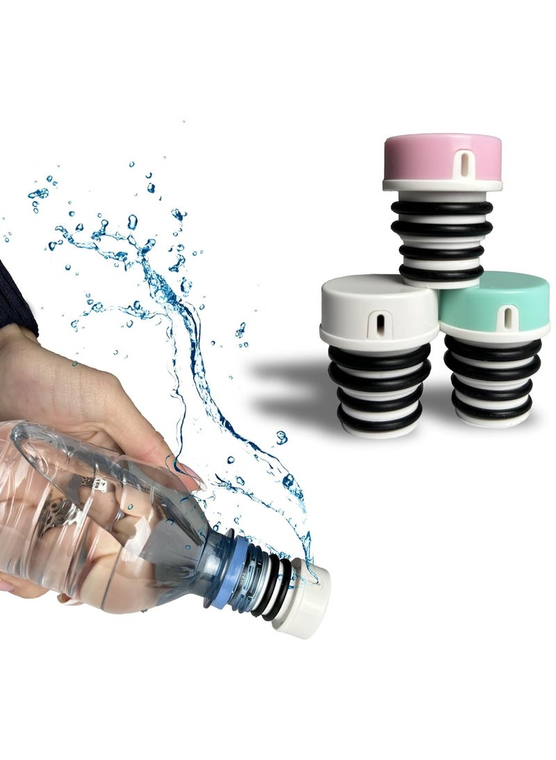 Comfortable and Lightweight Portable Bidet for Travel and Camping, Travel Compatible with Any Bottle, Portable Bidet Sprayer, Portable Bidet (3 PCS, Multi-colour) - Image 1