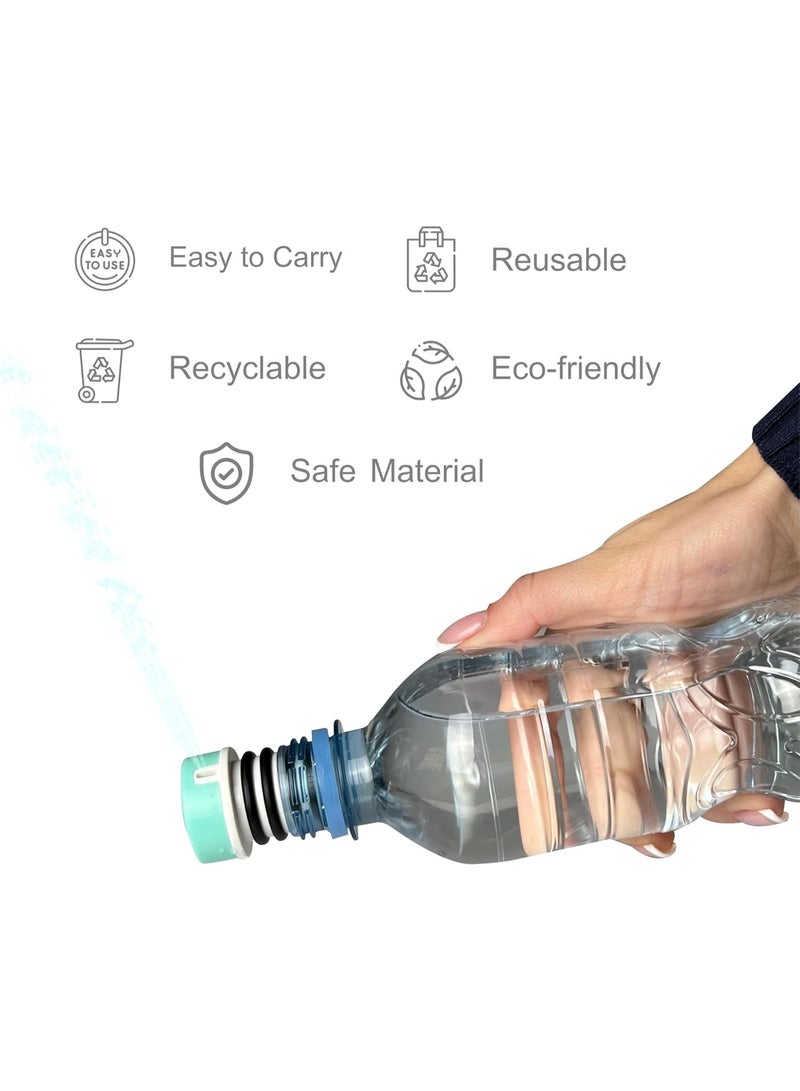 Comfortable and Lightweight Portable Bidet for Travel and Camping, Travel Compatible with Any Bottle, Portable Bidet Sprayer, Portable Bidet (3 PCS, Multi-colour) - Image 5