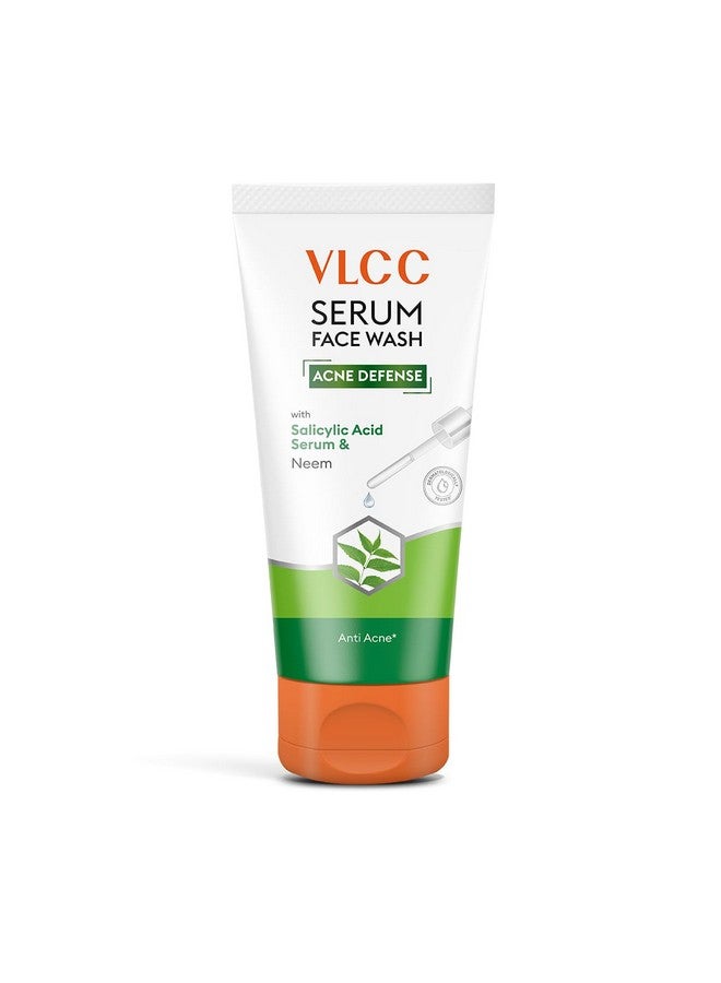 VLCC Serum Facewash - 50ml | with Salicylic Acid Serum to Unclog Pores & Neem to Prevent Acne | Dermatologically Tested | Kills 99% germs that cause acne - Image 1