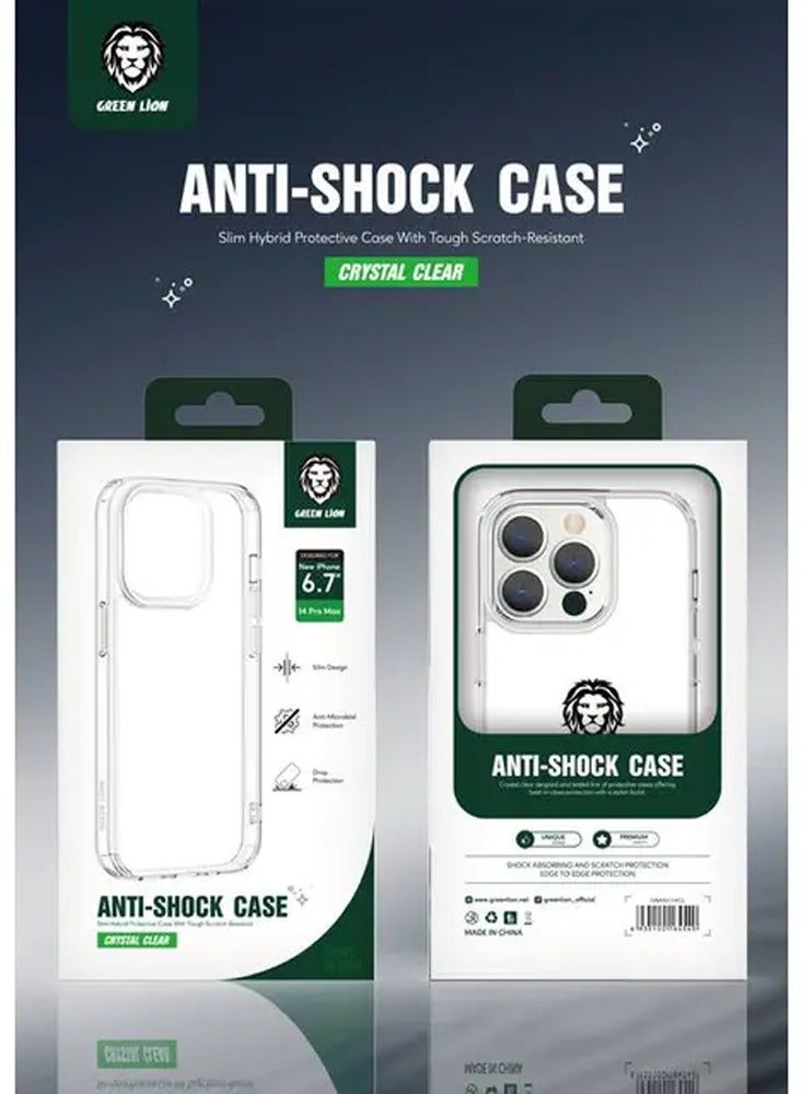 GREEN LION iPhone 14 Pro Magnetic Case / 360° Anti-Shock / Strong Magnet / Anti Fingerprint / Anti Scratch / Ultra HD Clarity  / Ultra Drop Protection / Camera Protection - Clear - Image 2