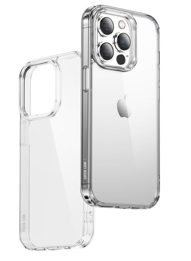 GREEN LION iPhone 14 Pro Magnetic Case / 360° Anti-Shock / Strong Magnet / Anti Fingerprint / Anti Scratch / Ultra HD Clarity  / Ultra Drop Protection / Camera Protection - Clear - Image 1