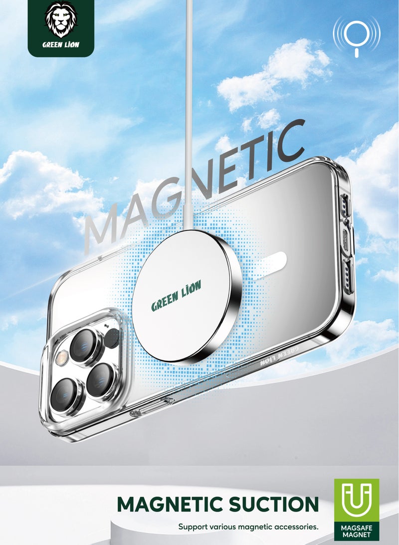 GREEN LION iPhone 14 Pro Magnetic Case / 360° Anti-Shock / Strong Magnet / Anti Fingerprint / Anti Scratch / Ultra HD Clarity  / Ultra Drop Protection / Camera Protection - Clear - Image 5
