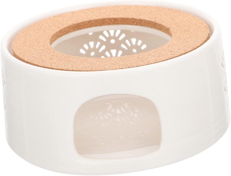 BESTOYARD Teapot Warmer Ceramic Tea Candle Holder Tea Pot Heating Base Pedestal for Living Room - Image 1