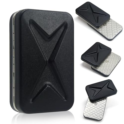 HIDEDC Magnetic Fidget Slider EDC Fidget Toys for Adults Home Office Executive Desk Toy Stress Relief Toy Ideal Gifts for ADHD ADD Autism Frost Black 20 - Image 1