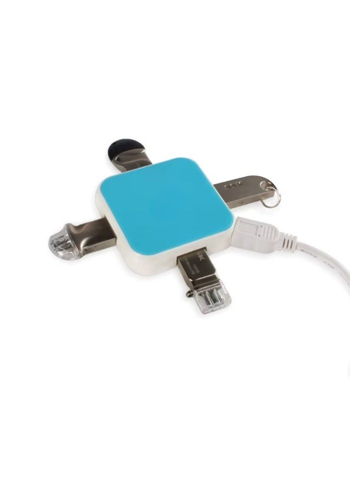 Generic - USB 2.0 Hub, Ultra Slim USB Splitter with 4-Port USB 2.0 Data Hub Converter Adapter for MacBook, Mac Pro/Mini, iMac, Surface Pro, XPS, Notebook PC, USB Flash Drives, Mobile HDD - Image 1