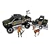 NKOK Realtree 118 Scale FreeWheel Playsets 9PC Set RT Ram 1500 Rebel Polaris Ranger on Trailer Accessories playset Game Hoist Roof Rack Roll Bar Buck Hunter Rifle Rifle Case Multi - Image 3