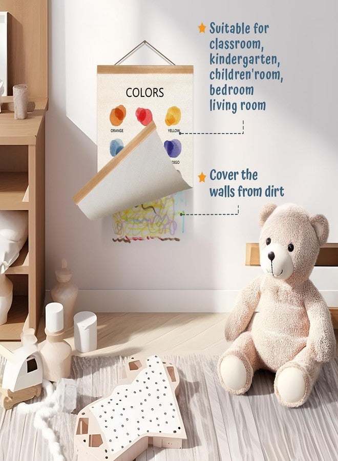 ZTGDA Colors Educational Poster, Toddler Colors Learning Posters, Color Learning Poster Hanger Frame Wall Decor for Classroom Nursery Playroom Preschool Decor (12x16inch Color) - Image 3