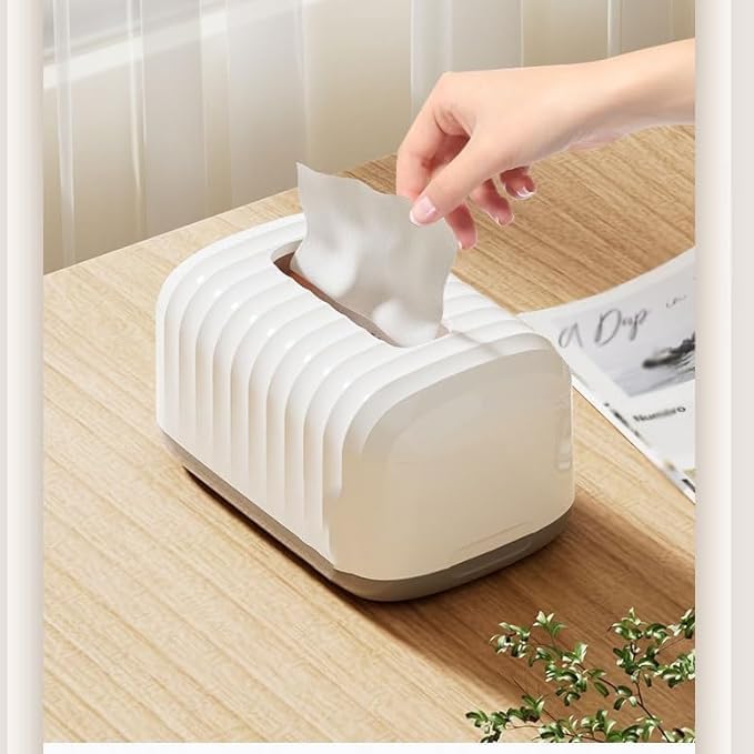 MORPICH Tissue Box Modern Minimalist Paper Box Home Living Room Bathroom Napkin Box Durable Tissue Storage Box Napkin Dispenser Tissue Holder - Image 4