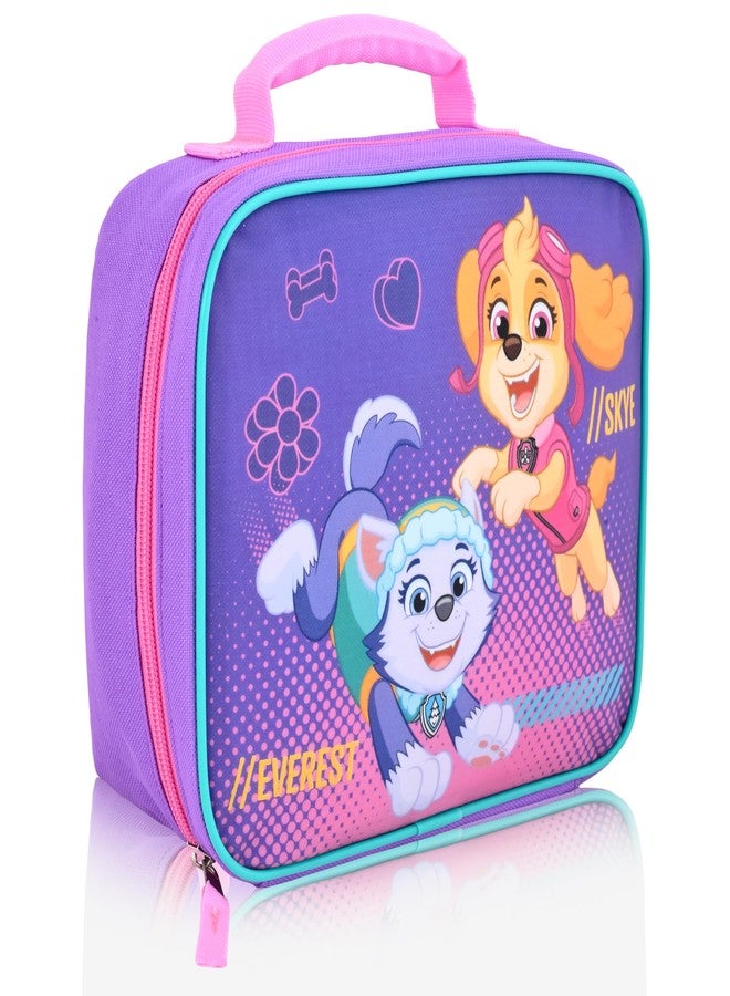 فاست فوروورد علبة غداء سكاي من باو باترول للأطفال | حقيبة غداء معزولة للبنات والأولاد والأطفال الصغار | علبة غداء سكاي وإيفرست الأرجوانية القابلة لإعادة الاستخدام من باو باترول - Image 2