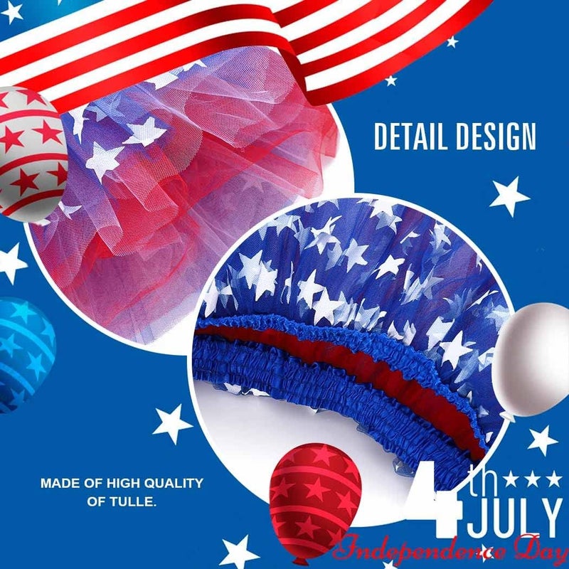 REETAN Tutu Skirt Ballet 6 Layered Tulle Short Tutus for Women - Image 4
