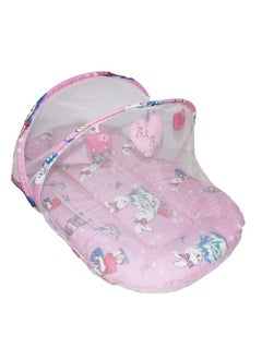 Moro Moro Baby Cotton Mattress with Mosquito Net & Toys – Soft & Comfortable Sleep Solution 