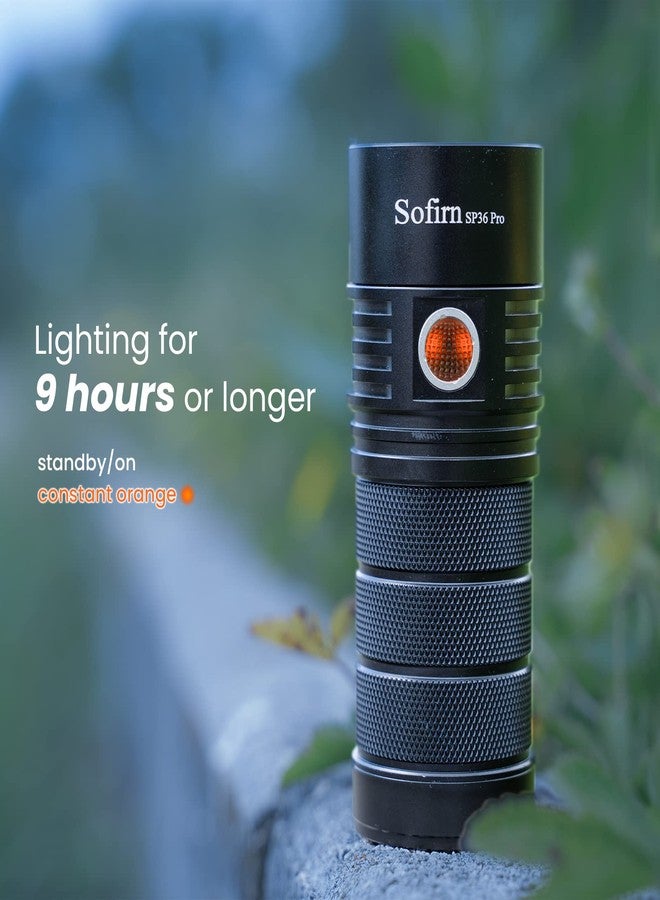 Sofirn Flashlight High Lumens, 8000 Lumens Super Bright SP36 Pro Powerful Light USB C Rechargeable with 4*LED 5000K, Anduril 2.0 Programmable UI and Charging Cable（SP36Pro 5000k） - Image 4