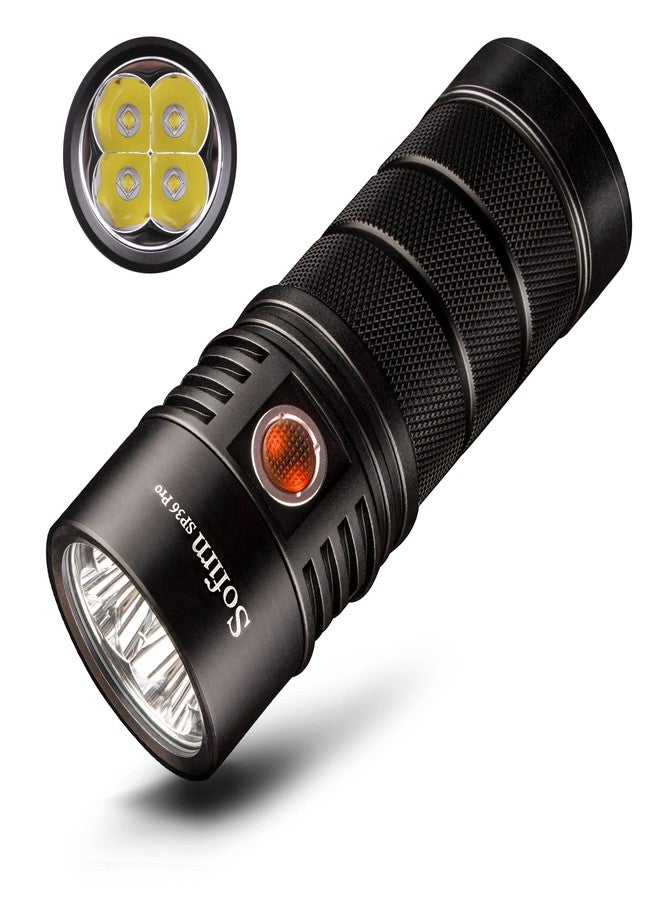 Sofirn Flashlight High Lumens, 8000 Lumens Super Bright SP36 Pro Powerful Light USB C Rechargeable with 4*LED 5000K, Anduril 2.0 Programmable UI and Charging Cable（SP36Pro 5000k） - Image 1