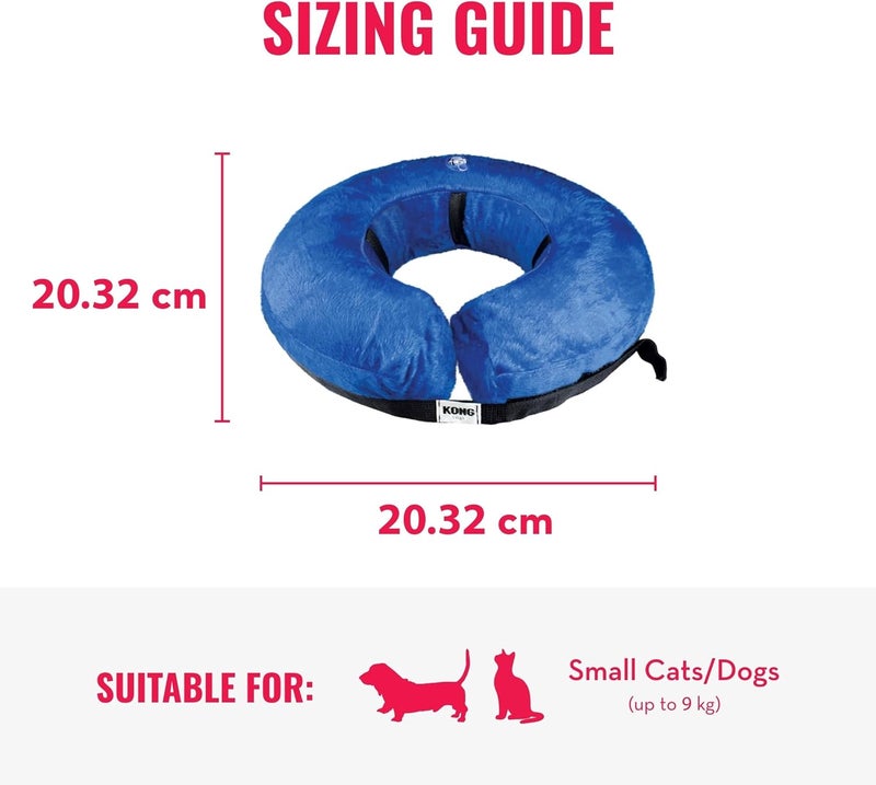 KONG Cloud E-Collar for Pets - Soft and Comfortable Recovery Collar, Small Size, Blue - Image 3