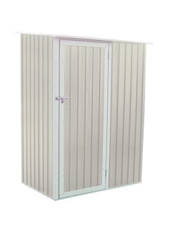 Cameltough CamelTough Outdoor Metal Storage Shed, 4.7X3 feet, Garden Metal Shed. Perfect for Storing Garden Tools, Yard Tools, Tool Storage Shed for Courtyard, Lawn, Backyard with Warranty, Beige, CT-642  - Image 1
