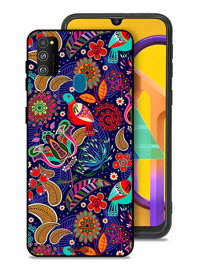 Tolwak Samsung Galaxy M30s Protective Case Cover Birds And Floral Pattern - Image 1