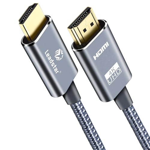LEADSTAR HDMI Cable 4K 6 ft / 2m, High Speed HDMI 2.0 Cord Braided | 4K@60Hz, Ultra HD, 2160p, ARC, HDR, 3D, HDCP 2.2 | for Xbox, PS5, TV, Laptop, Monitor - Image 1