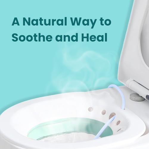 MEDTECH® Sitz Bath for Adults | Fits All Toilet Seats | Pump Flusher for Fissure, Pregnant Women, Postpartum Care, Hemorrhoids Inflammation Treatment | Piles Tub for Hot Water Bathing | Sitz Bath Tub for Post Delivery - Image 2