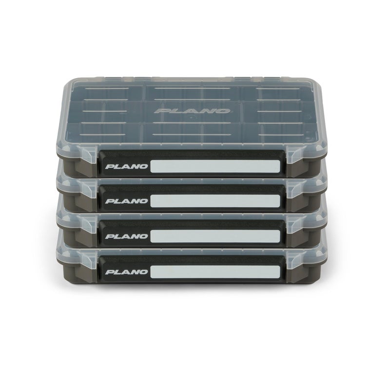 Plano StowAway 3600 Stow Tackle Box with Corrosion-Preventive Rustricor, 4-Pack, Single Latch Design, Transparent DuraView Lid, Stackable Storage for Fishing Bait, Lures and Gear - Image 1