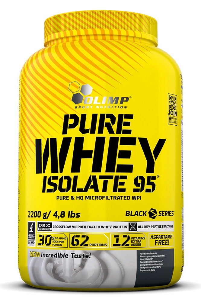 Olimp Pure Whey Isolate 95 Strawberry – 4.8 lb | 30g Protein Per Serving | High-Quality WPI for Active Lifestyles