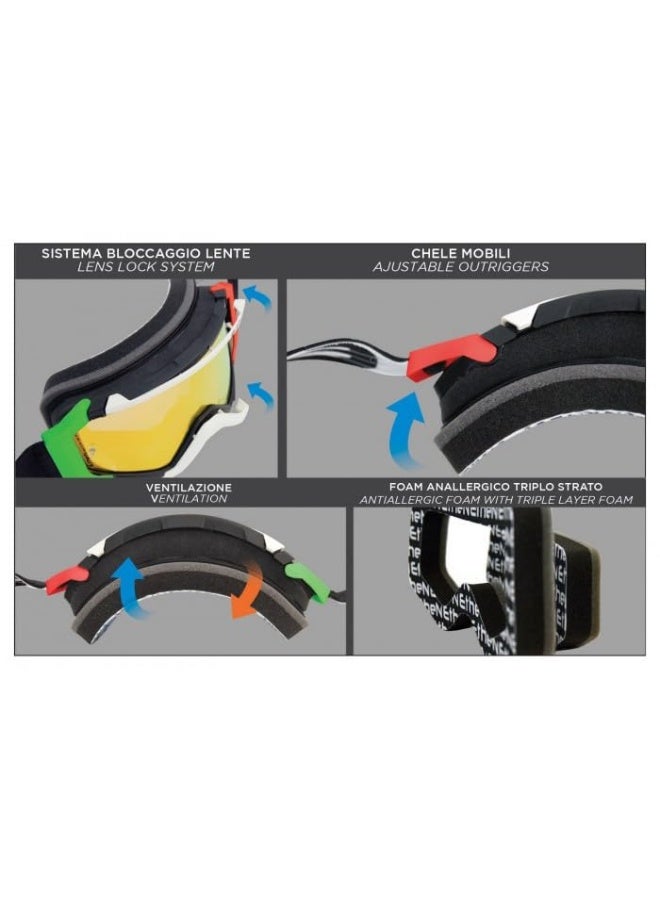 Ethen MASCHERA ENDURO 05R NERO GIALLO FLUIO - Image 2