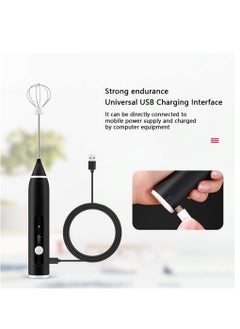 ELTRAZONE Rechargeable Milk Frother 3 Speeds Handheld Foam Maker With Stainless Whisk For Coffee, Latte, Cappuccino, Chocolate, Milk Tea, Coconut Milk, Durable Frother Drink Mixer  - Image 3