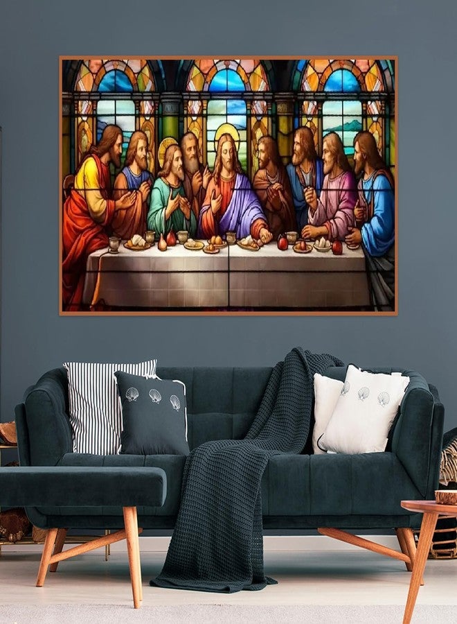 BOHADIY 5D DIY The Last Supper Diamond Painting Kits for Adults, Large Size Full Drill Diamond Arts Rhinestone Pasted, DIY Painting Diamond Dot Arts Crafts for Home Wall Decor Gift 27.5 X 15.7 Inch - Image 3