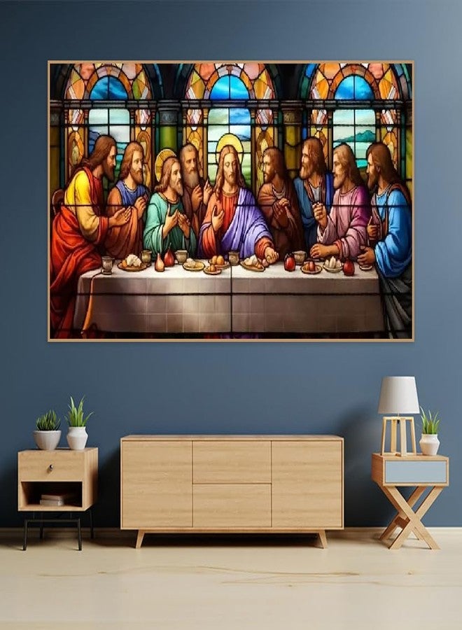 BOHADIY 5D DIY The Last Supper Diamond Painting Kits for Adults, Large Size Full Drill Diamond Arts Rhinestone Pasted, DIY Painting Diamond Dot Arts Crafts for Home Wall Decor Gift 27.5 X 15.7 Inch - Image 2