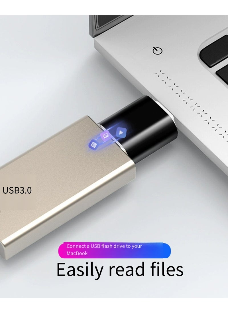 aoba - Black Type-C adapter with USB port - Image 1